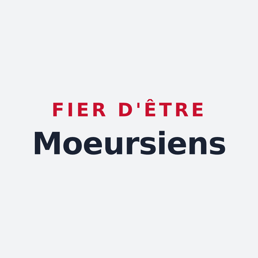 Poster « Fier d'être Moeursiens » — design pour Mœurs-Verdey