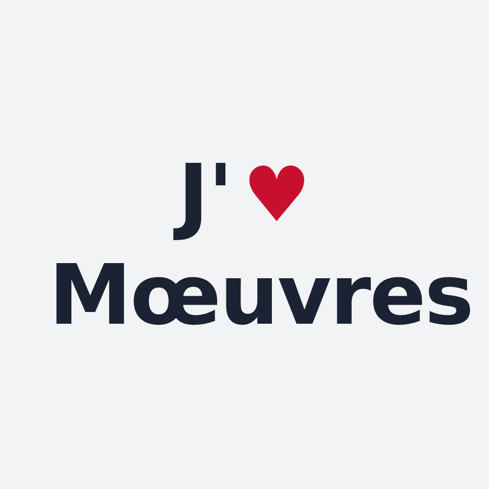 Poster personnalisé Mœuvres — design J'aime Mœuvres
