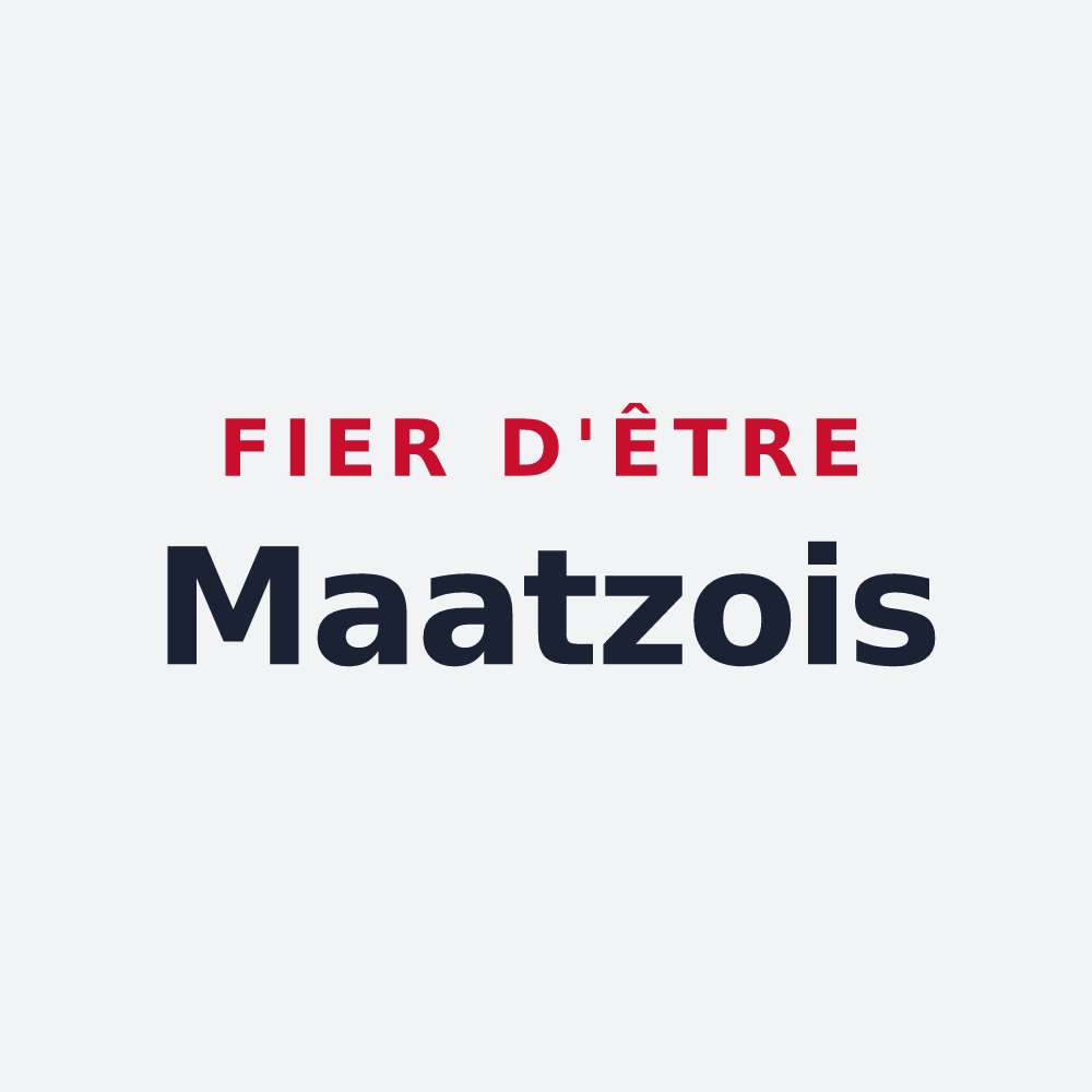 Poster « Fier d'être Maatzois » — design pour Maâtz