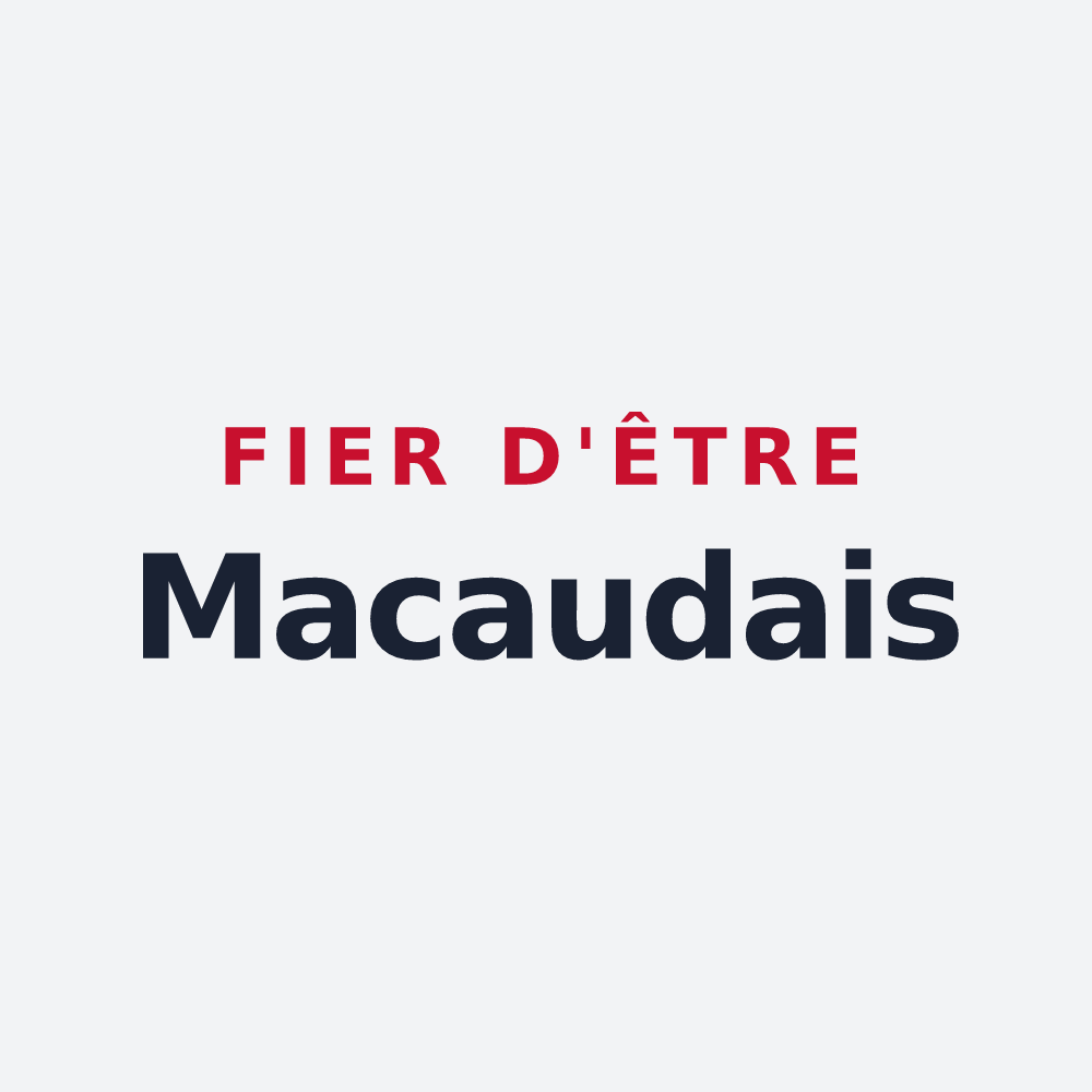 Poster « Fier d'être Macaudais » — design pour Macau