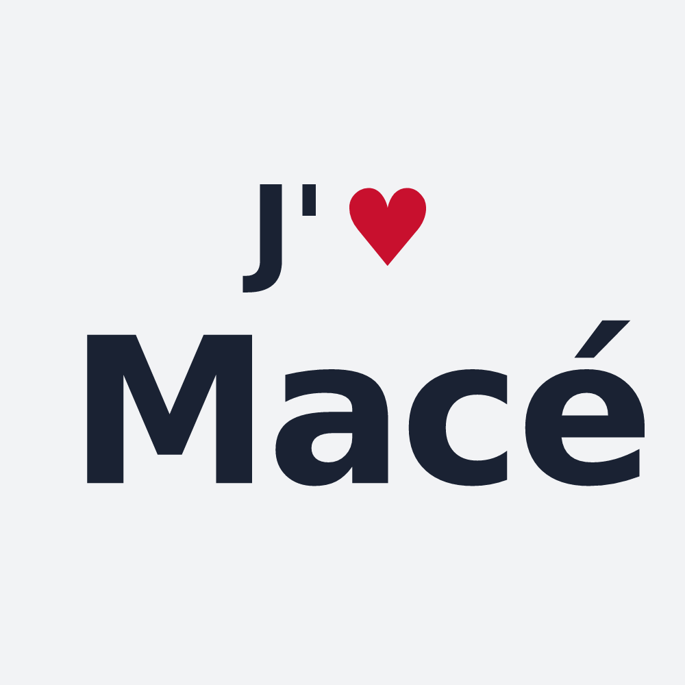 Poster personnalisé Macé — design J'aime Macé