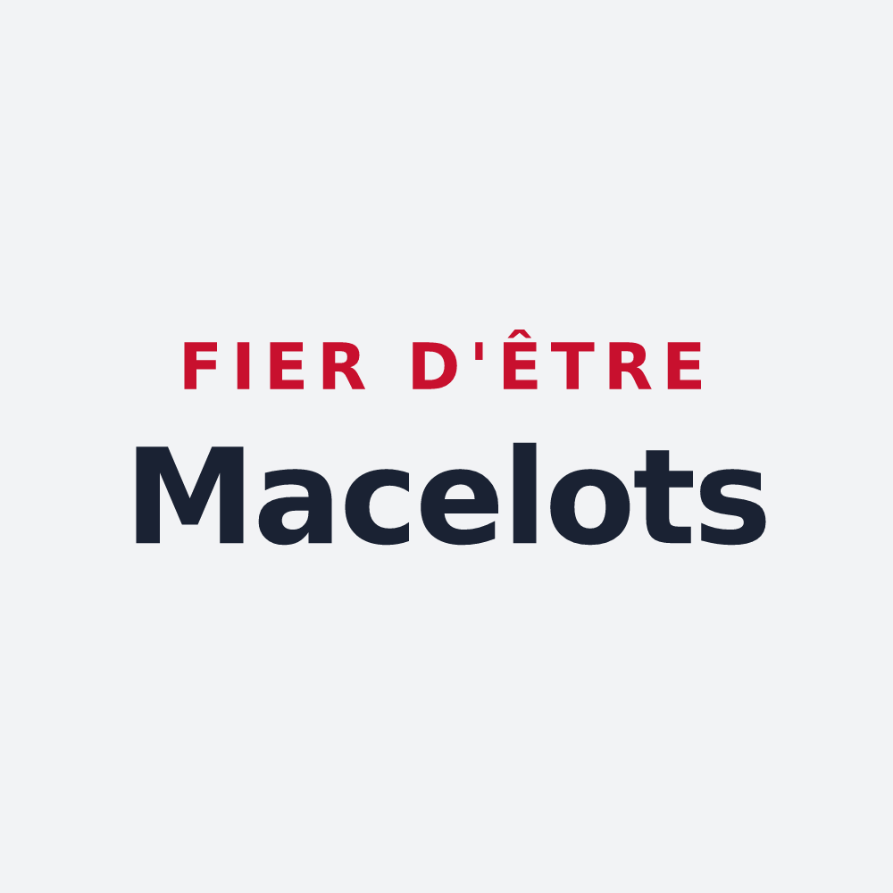 Poster « Fier d'être Macelots » — design pour Macey