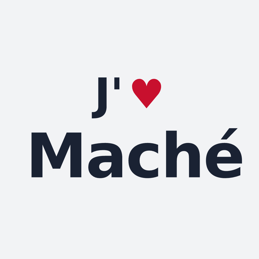 Poster personnalisé Maché — design J'aime Maché