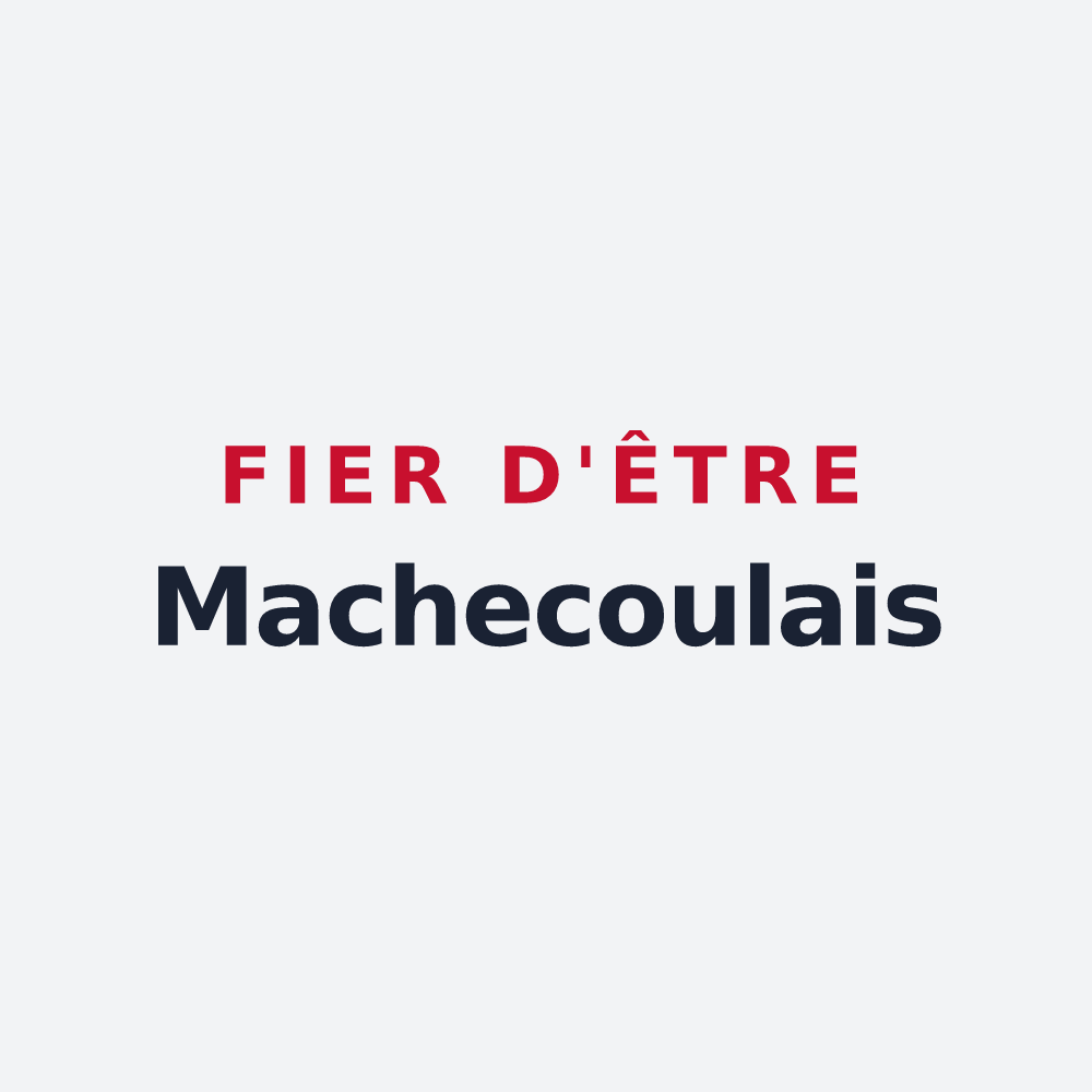Poster « Fier d'être Machecoulais » — design pour Machecoul-Saint-Même