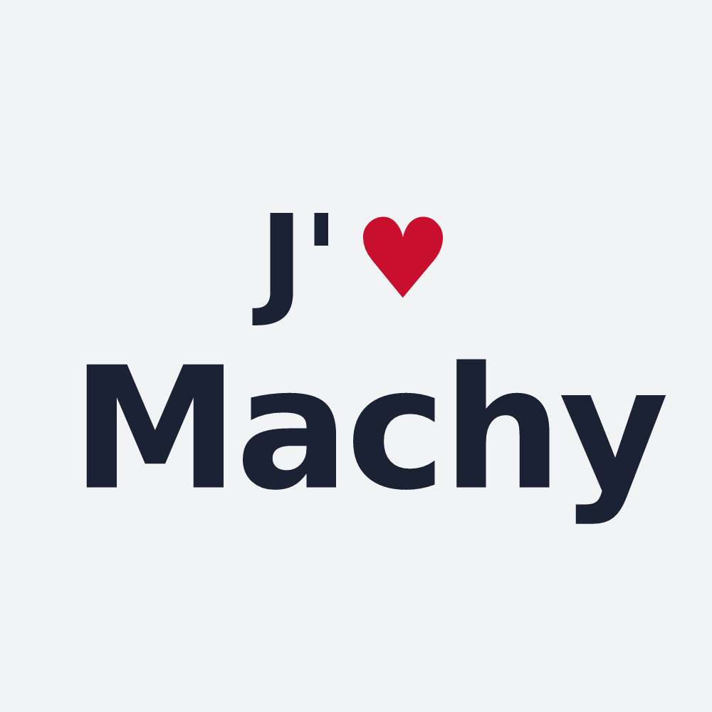 Poster personnalisé Machy — design J'aime Machy