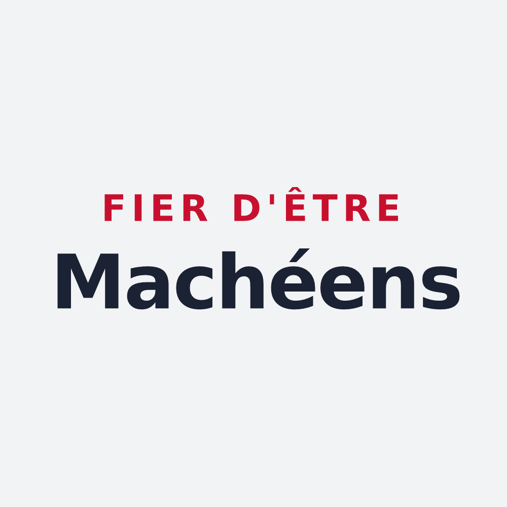 Poster « Fier d'être Machéens » — design pour Machy