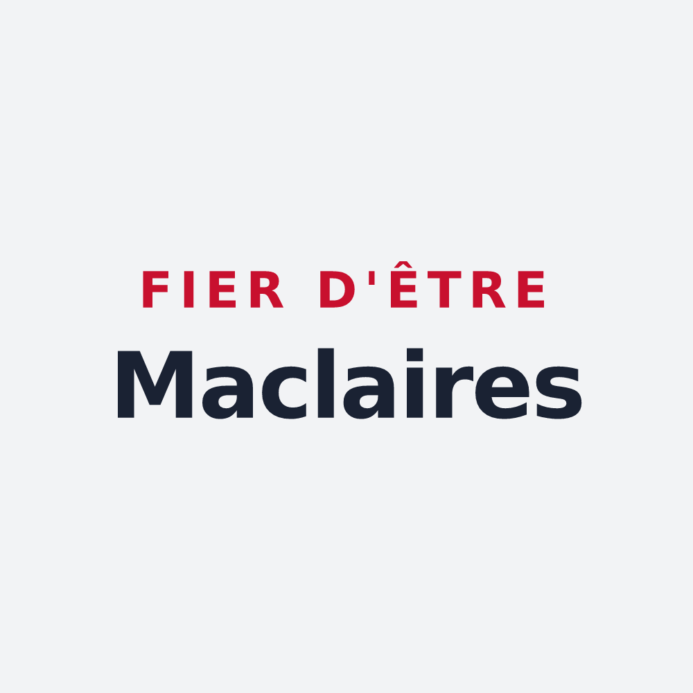 Poster « Fier d'être Maclaires » — design pour Maclas