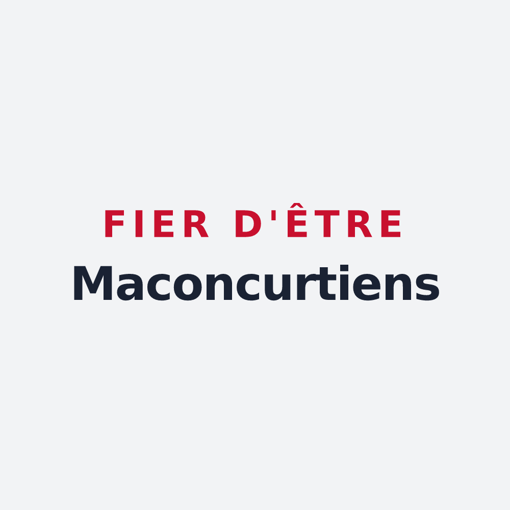 Poster « Fier d'être Maconcurtiens » — design pour Maconcourt