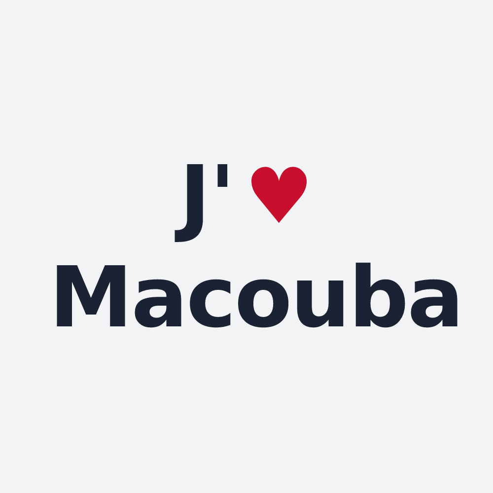 Poster personnalisé Macouba — design J'aime Macouba