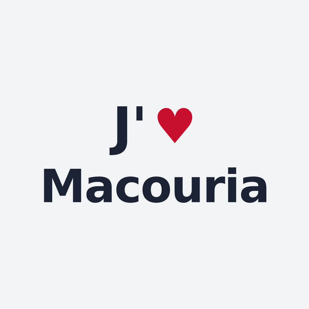 Poster personnalisé Macouria — design J'aime Macouria