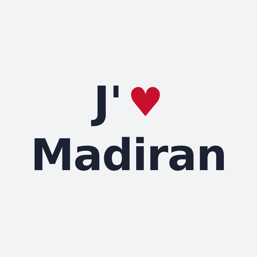 Poster personnalisé Madiran — design J'aime Madiran