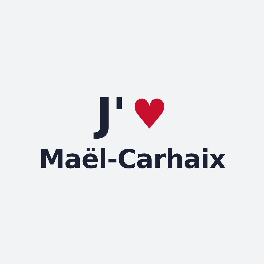 Poster personnalisé Maël-Carhaix — design J'aime Maël-Carhaix