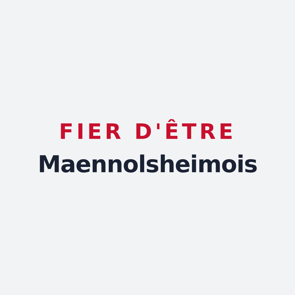 Poster « Fier d'être Maennolsheimois » — design pour Maennolsheim