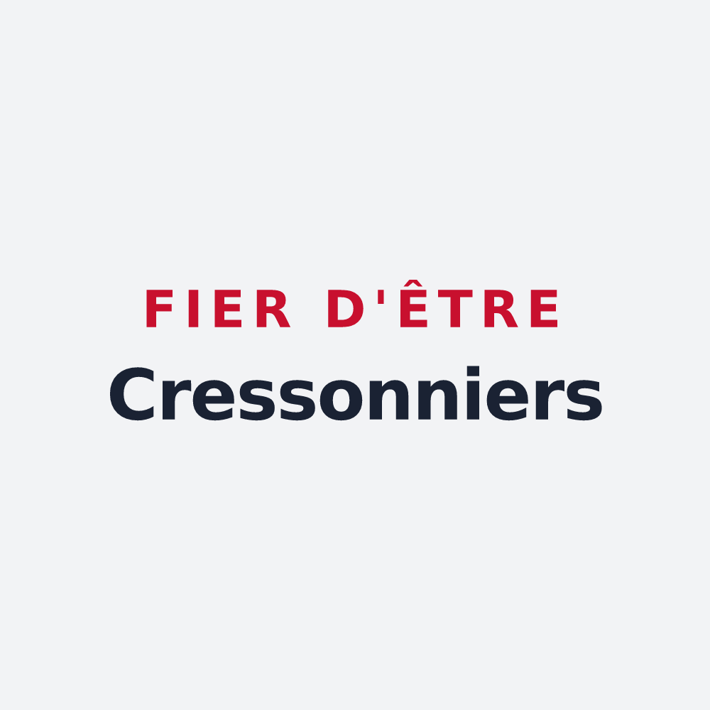 Poster « Fier d'être Cressonniers » — design pour Maffrécourt