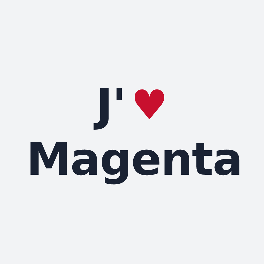 Poster personnalisé Magenta — design J'aime Magenta