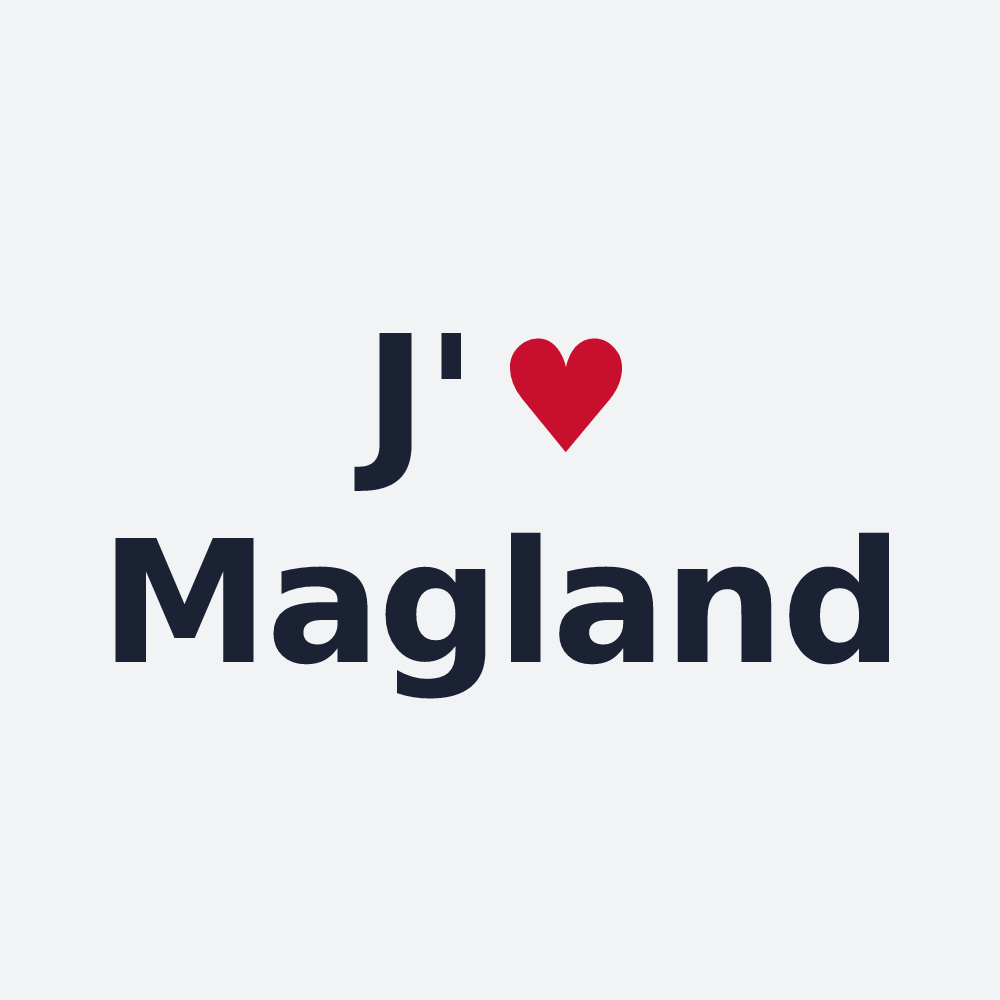 Poster personnalisé Magland — design J'aime Magland