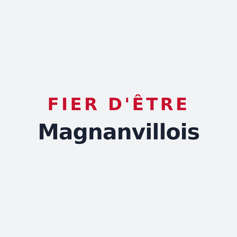 Poster « Fier d'être Magnanvillois » — design pour Magnanville