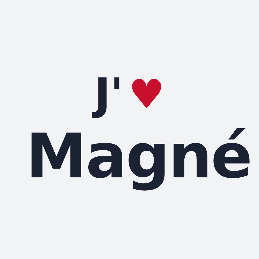 Poster personnalisé Magné — design J'aime Magné