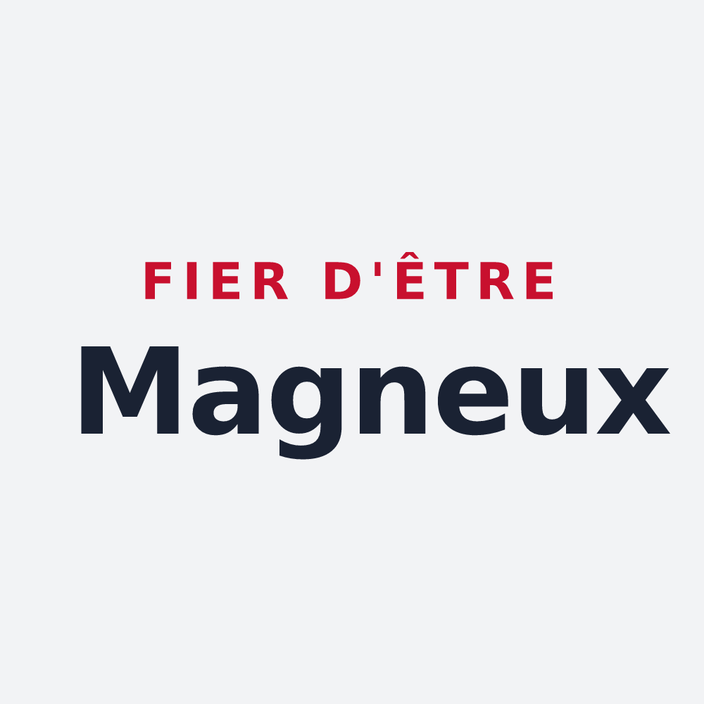 Poster « Fier d'être Magneux » — design pour Magneux