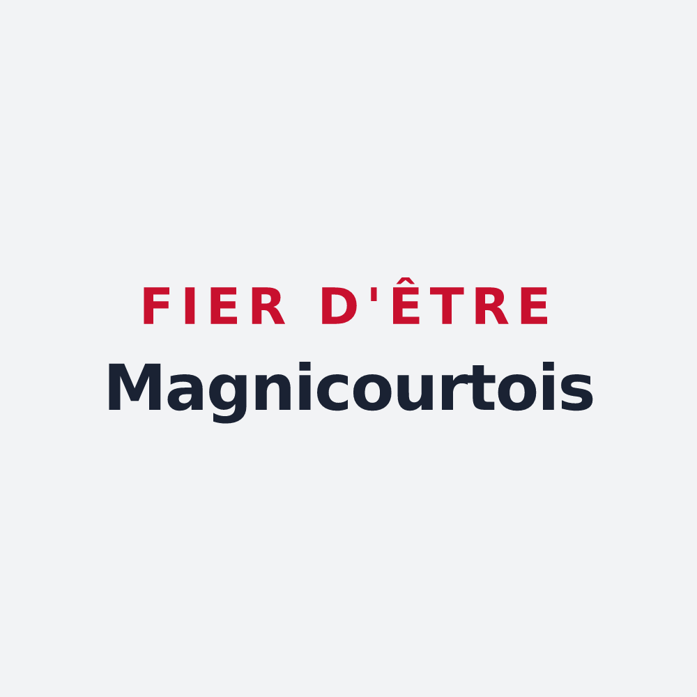 Poster « Fier d'être Magnicourtois » — design pour Magnicourt-sur-Canche