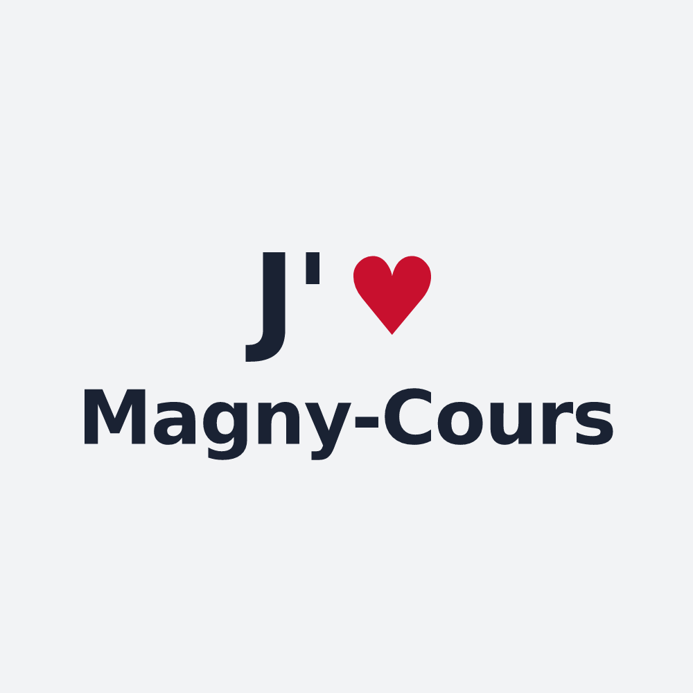 Poster personnalisé Magny-Cours — design J'aime Magny-Cours