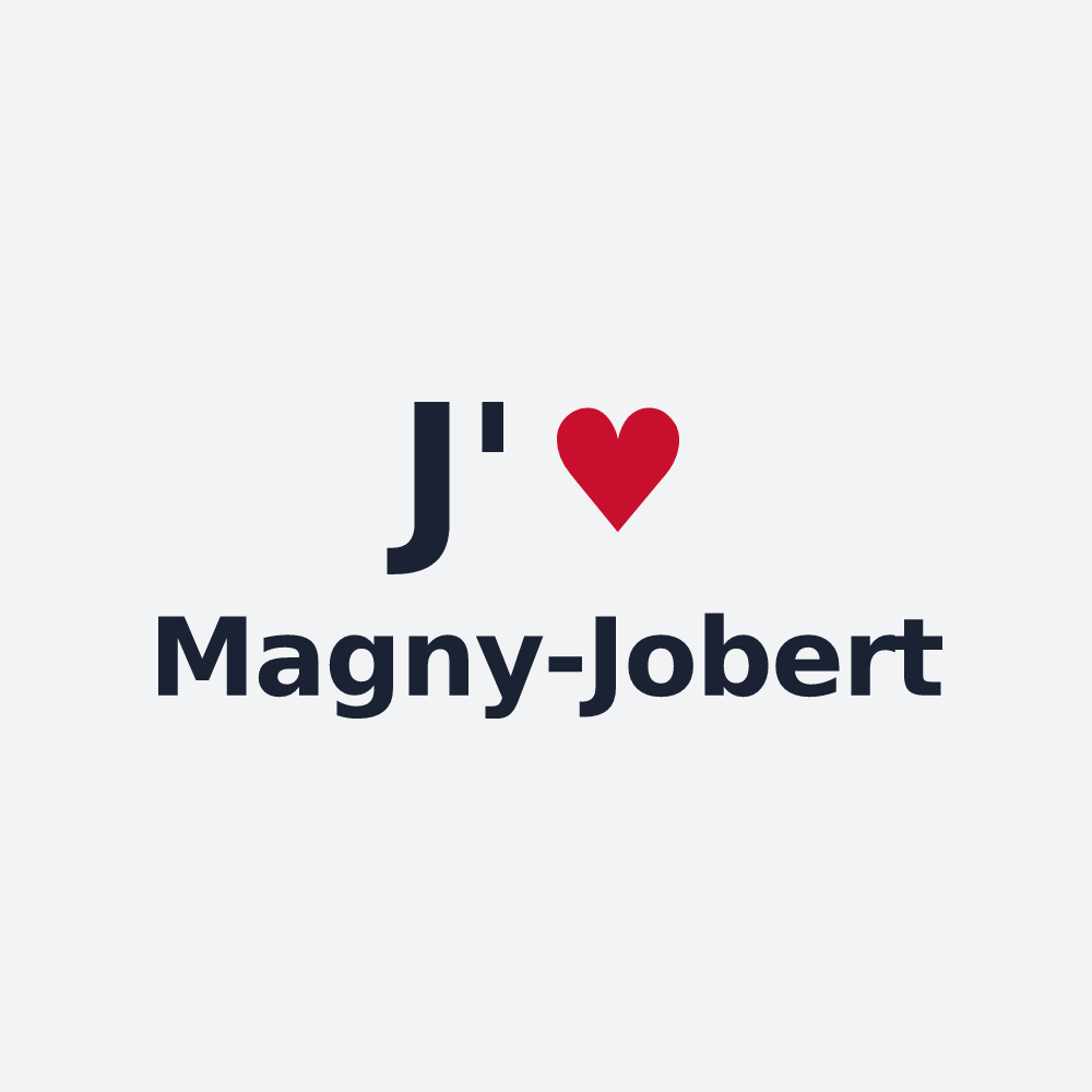 Poster personnalisé Magny-Jobert — design J'aime Magny-Jobert