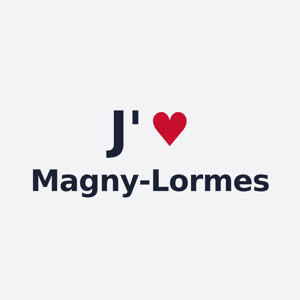Poster personnalisé Magny-Lormes — design J'aime Magny-Lormes