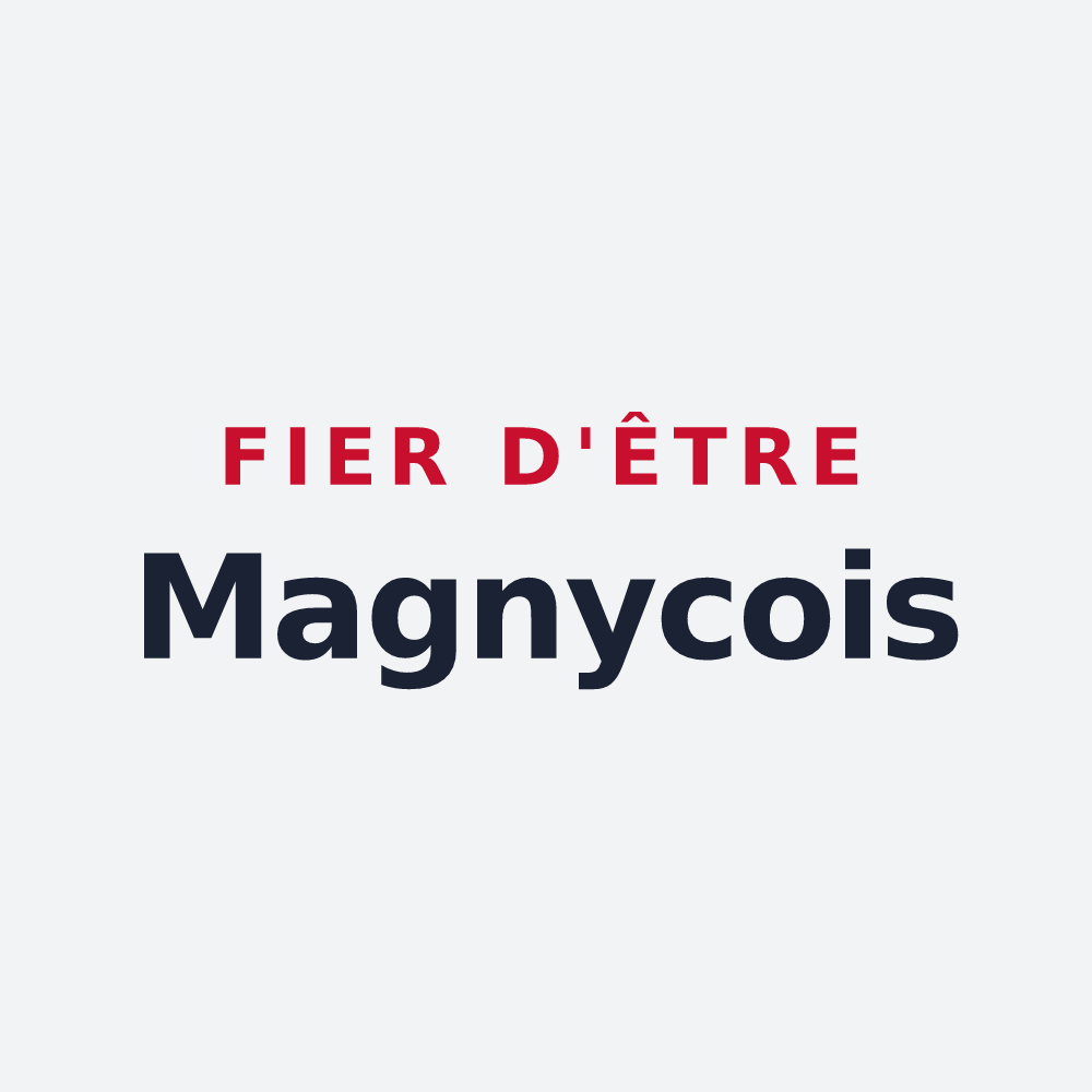 Poster « Fier d'être Magnycois » — design pour Magny