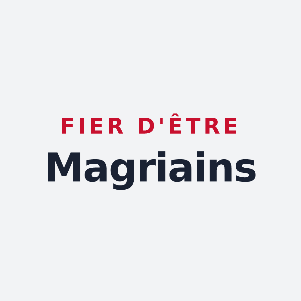 Poster « Fier d'être Magriains » — design pour Magrie