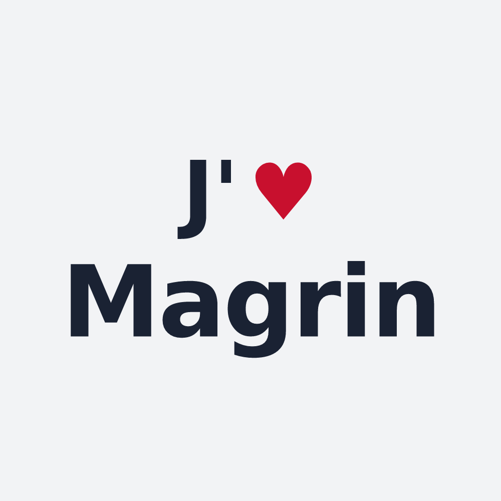 Poster personnalisé Magrin — design J'aime Magrin