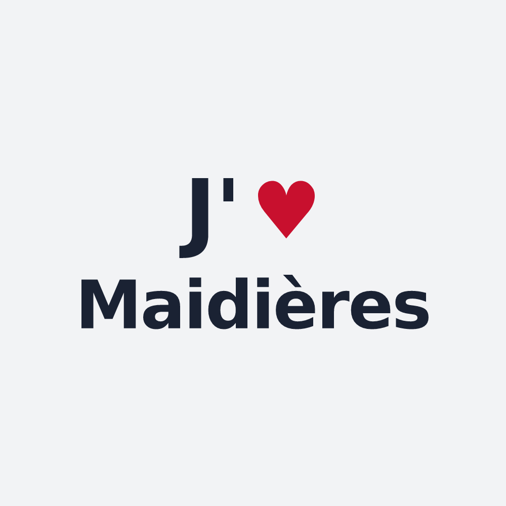 Poster personnalisé Maidières — design J'aime Maidières