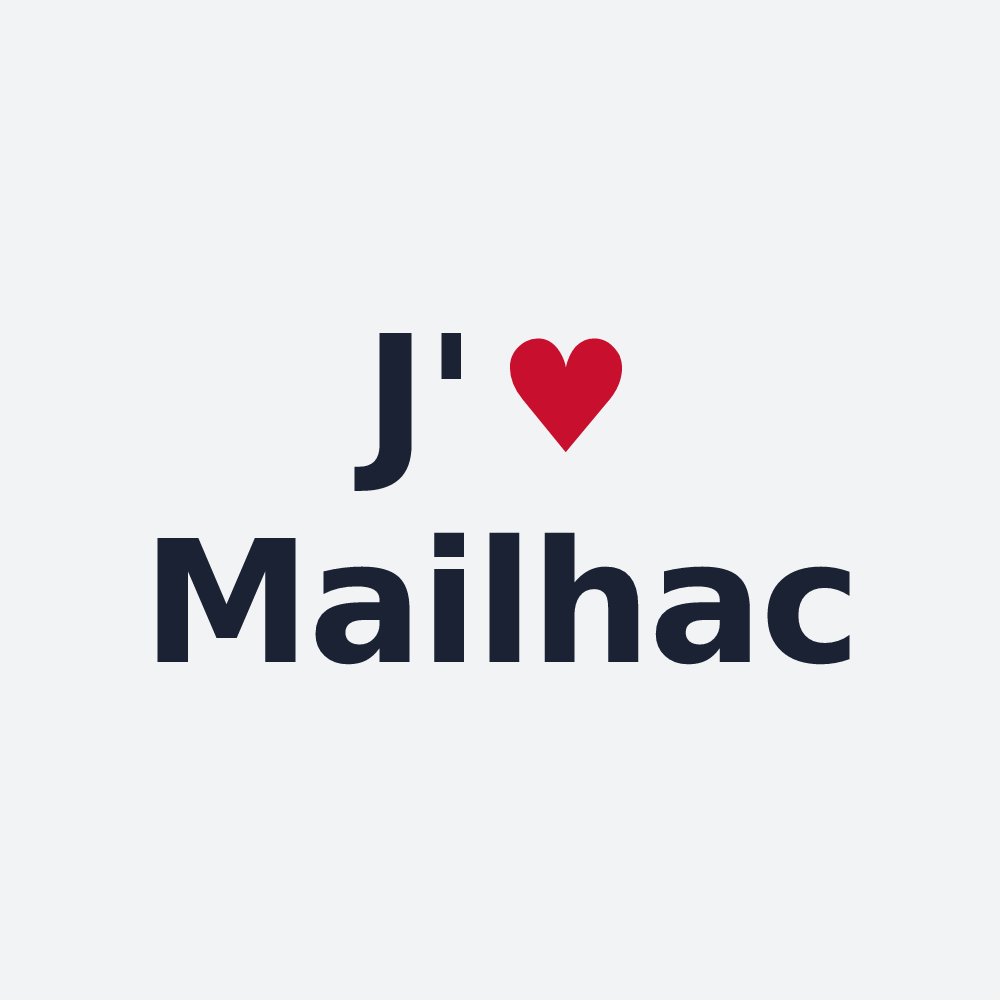 Poster personnalisé Mailhac — design J'aime Mailhac