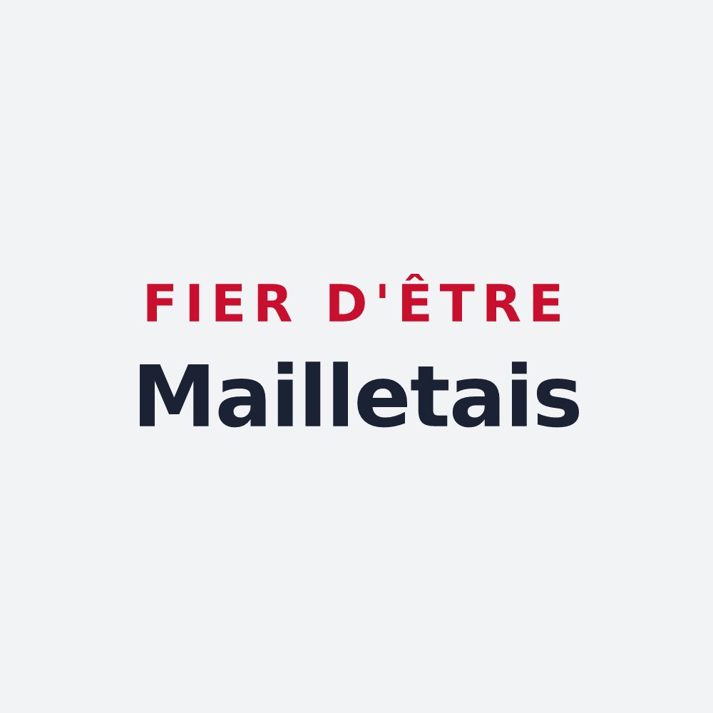 Poster « Fier d'être Mailletais » — design pour Maillé