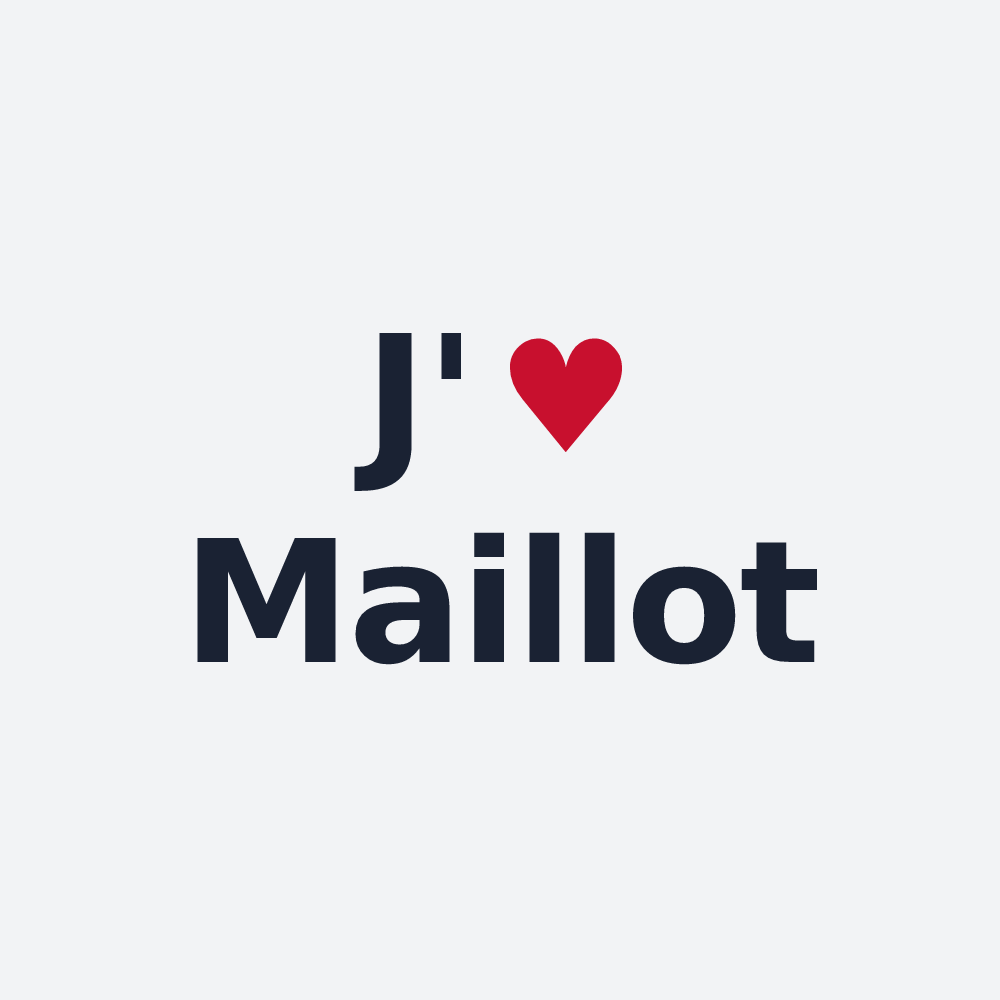 Poster personnalisé Maillot — design J'aime Maillot