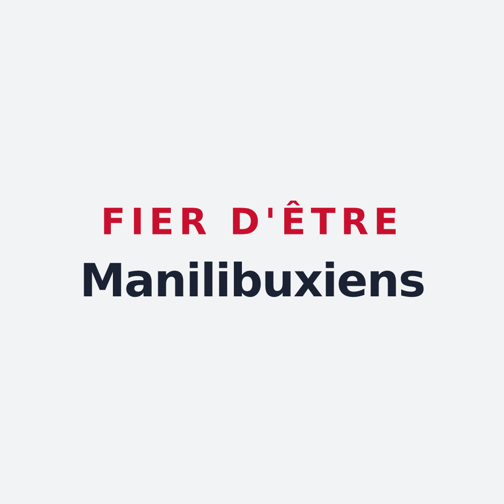 Poster « Fier d'être Manilibuxiens » — design pour Maine-de-Boixe