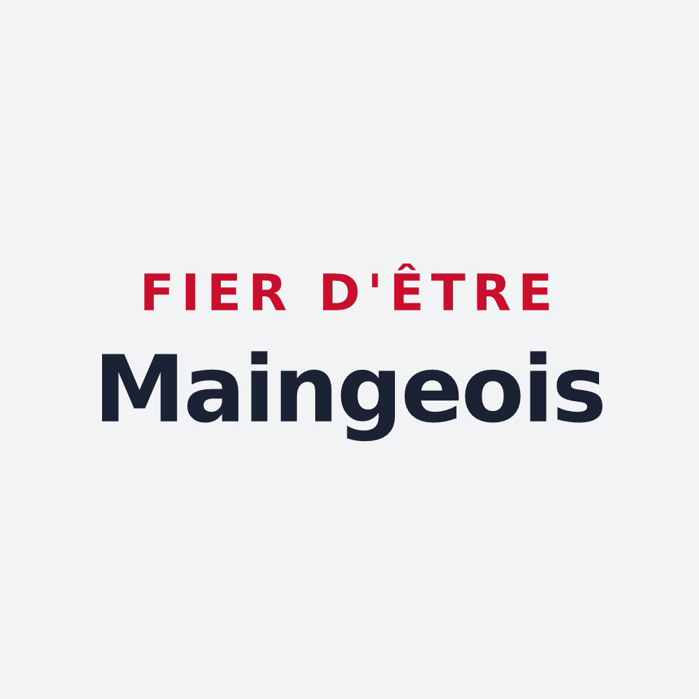 Poster « Fier d'être Maingeois » — design pour Maing