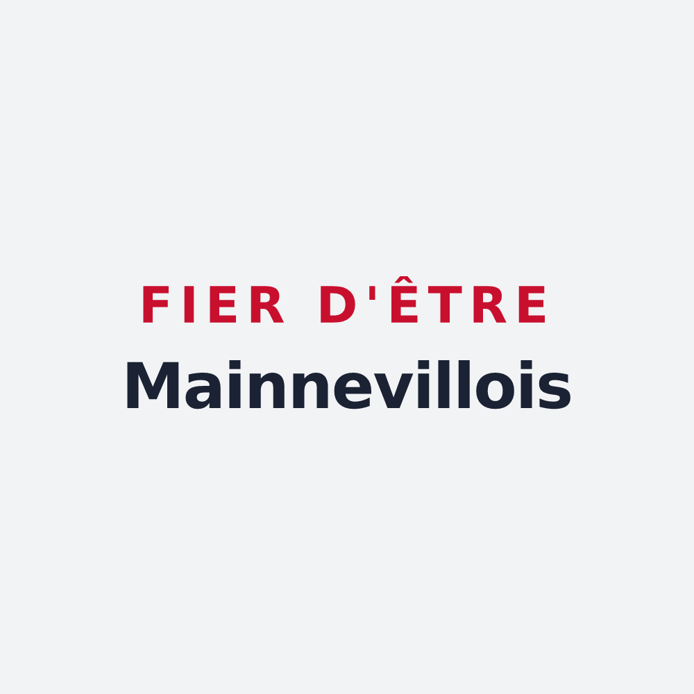 Poster « Fier d'être Mainnevillois » — design pour Mainneville