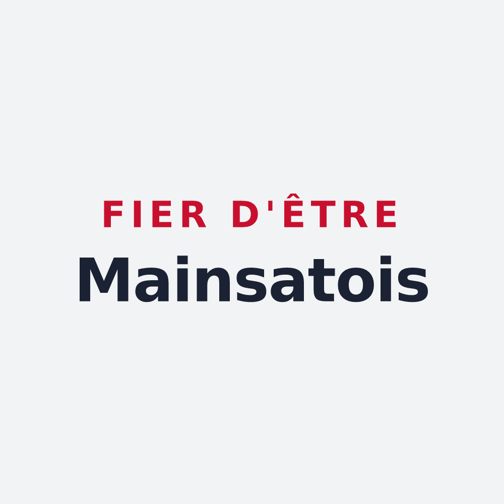 Poster « Fier d'être Mainsatois » — design pour Mainsat