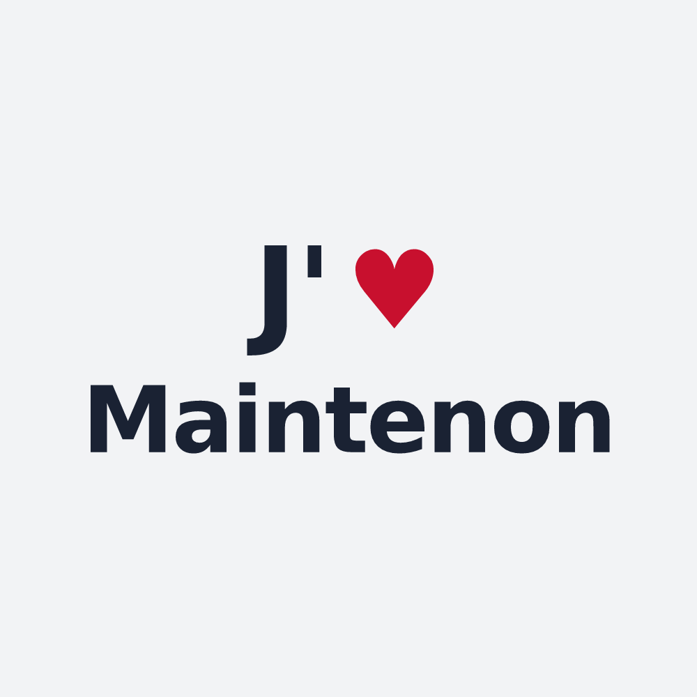 Poster personnalisé Maintenon — design J'aime Maintenon
