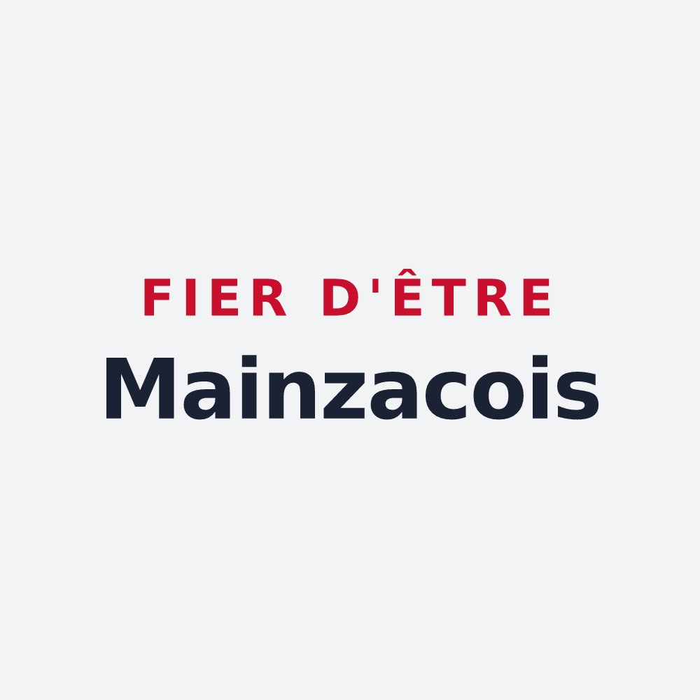 Poster « Fier d'être Mainzacois » — design pour Mainzac