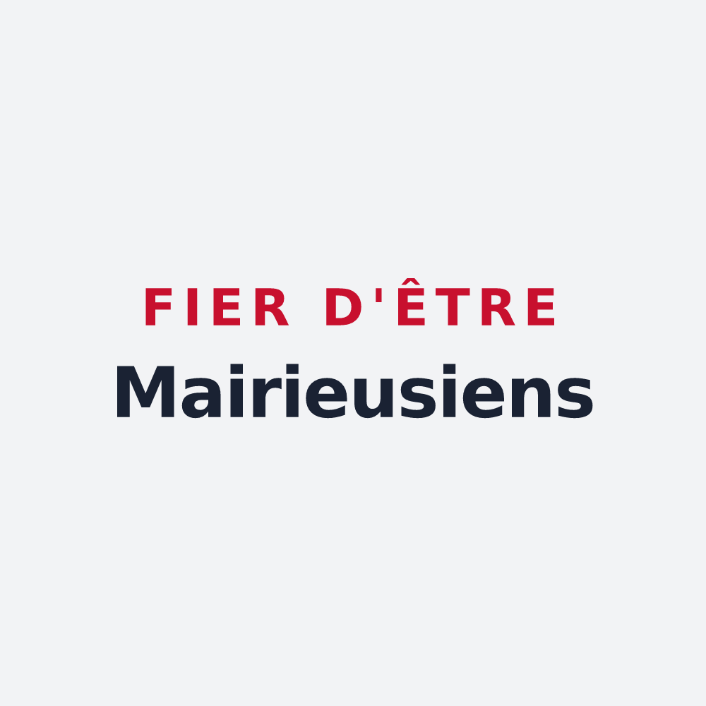 Poster « Fier d'être Mairieusiens » — design pour Mairieux