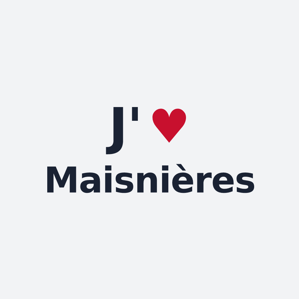 Poster personnalisé Maisnières — design J'aime Maisnières
