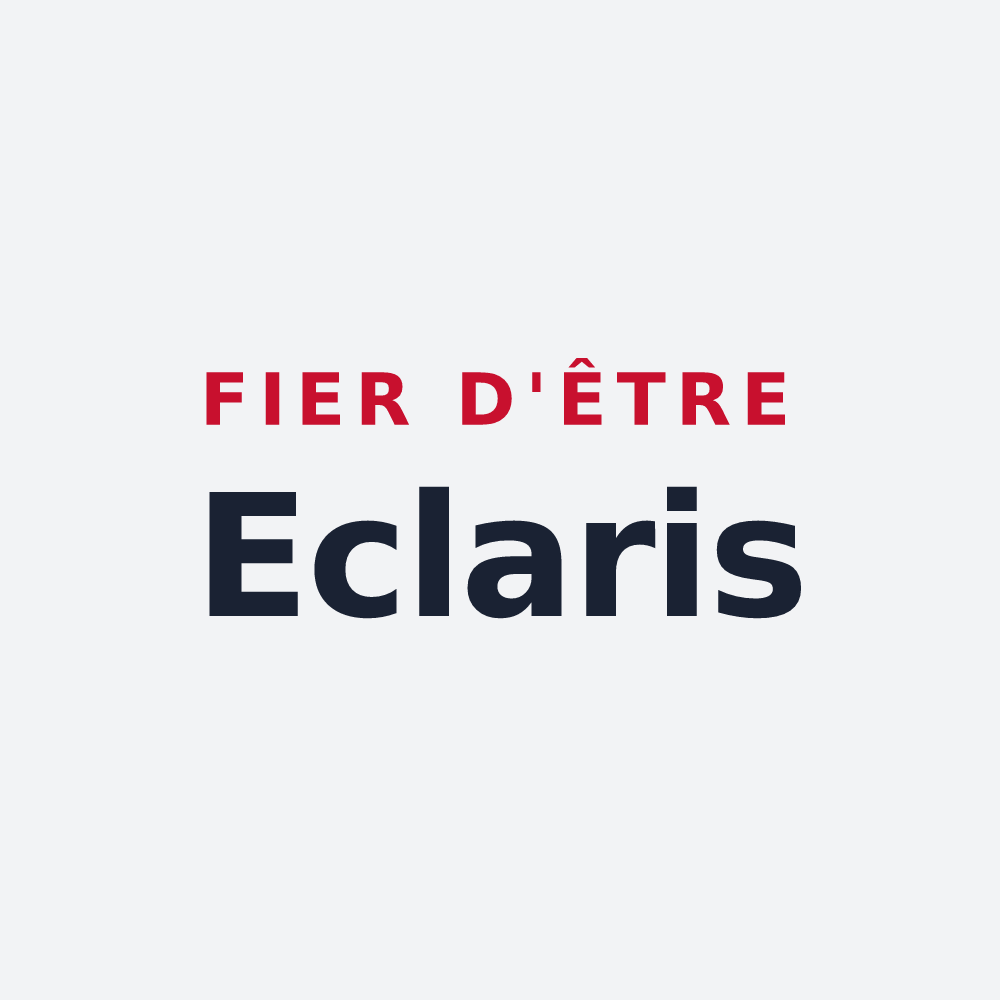 Poster « Fier d'être Eclaris » — design pour Maison-des-Champs