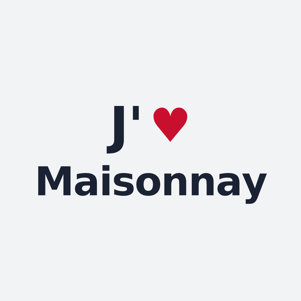 Poster personnalisé Maisonnay — design J'aime Maisonnay