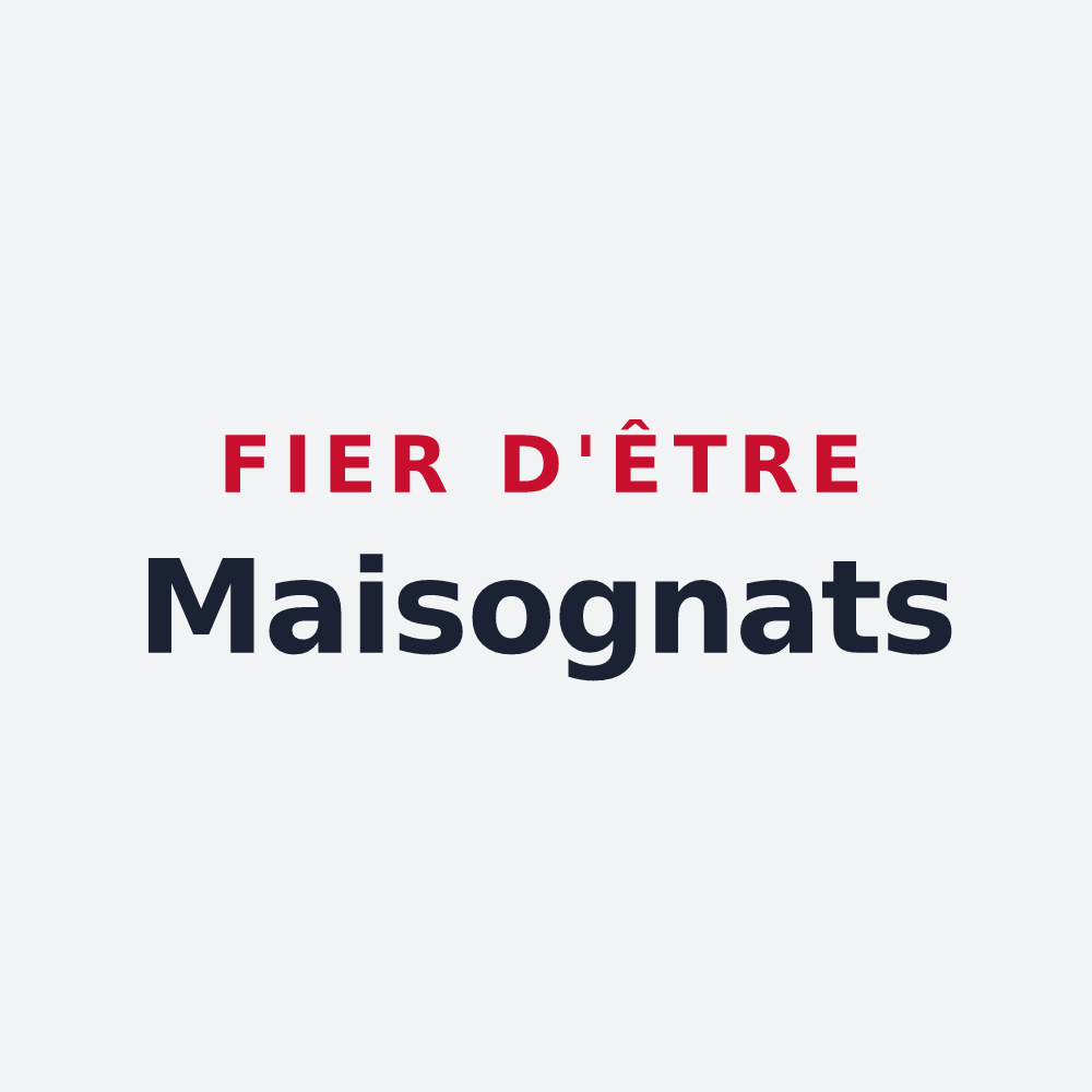 Poster « Fier d'être Maisognats » — design pour Maisons-en-Champagne