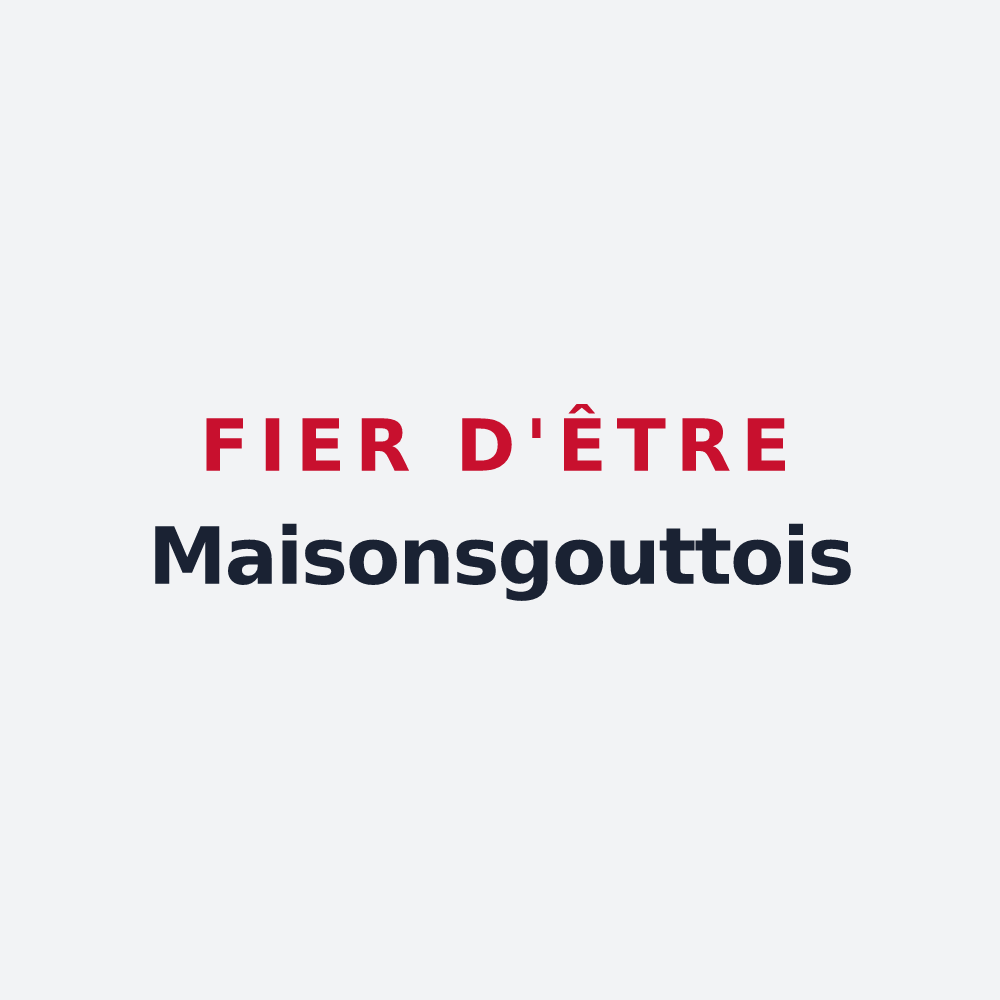 Poster « Fier d'être Maisonsgouttois » — design pour Maisonsgoutte