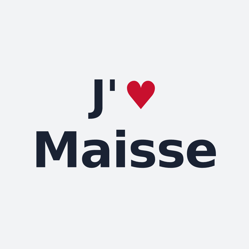 Poster personnalisé Maisse — design J'aime Maisse