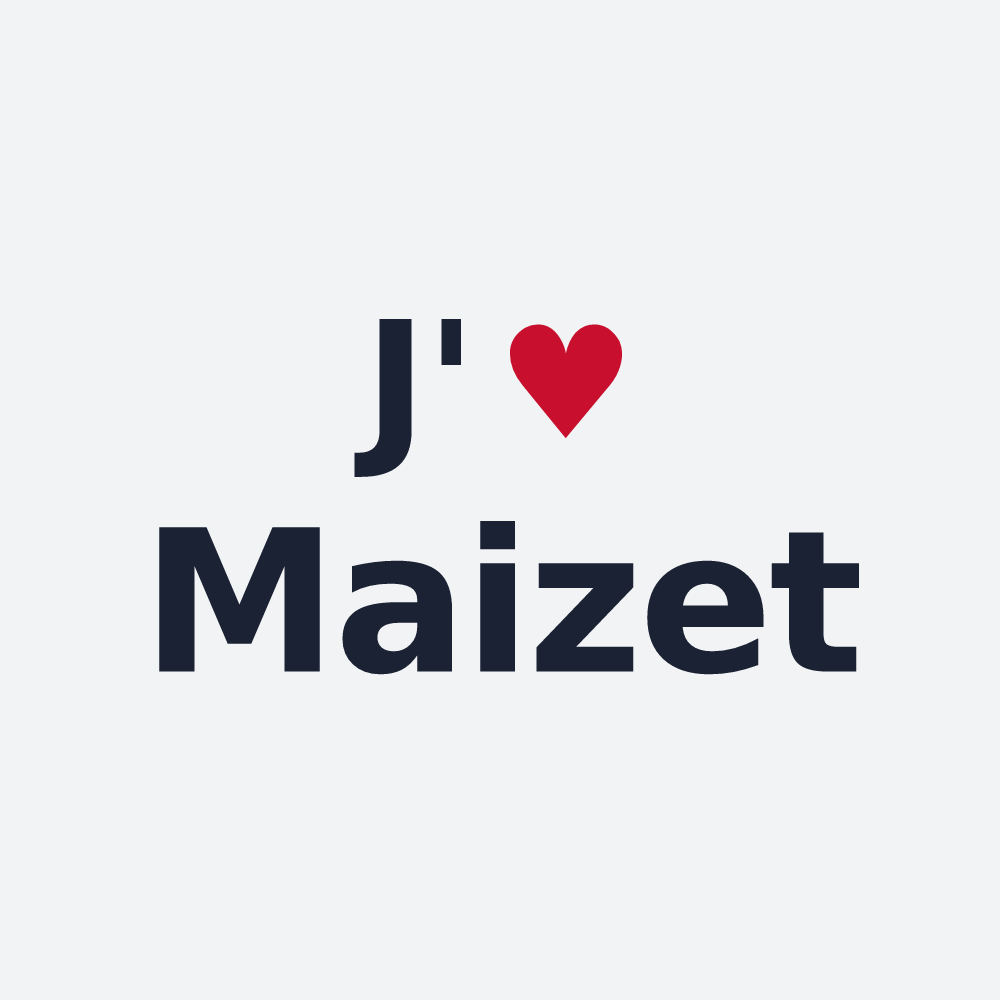 Poster personnalisé Maizet — design J'aime Maizet