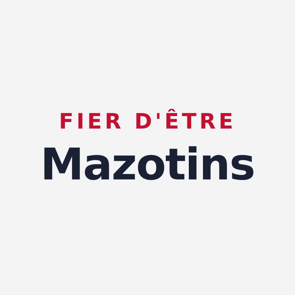 Poster « Fier d'être Mazotins » — design pour Maizey