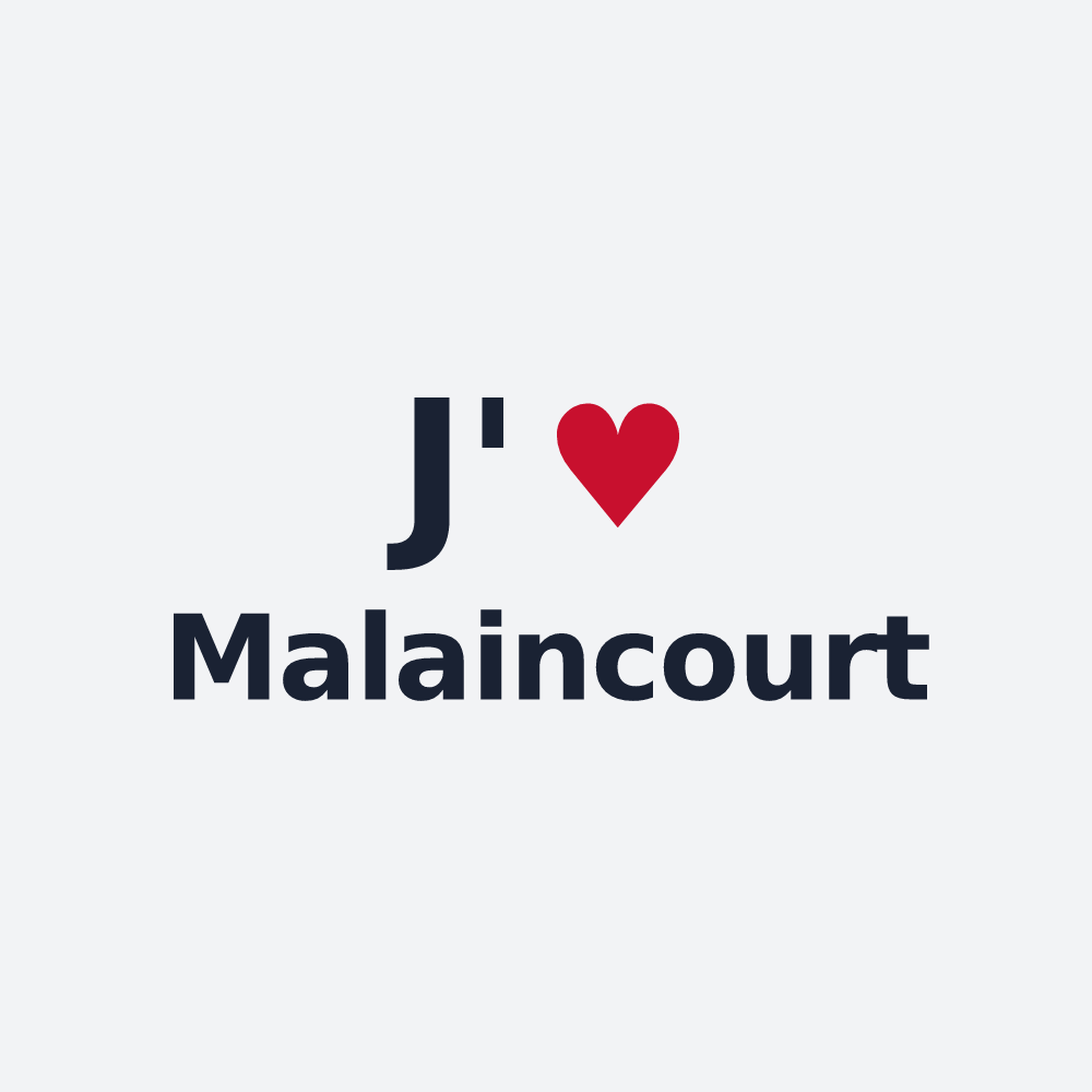 Poster personnalisé Malaincourt — design J'aime Malaincourt